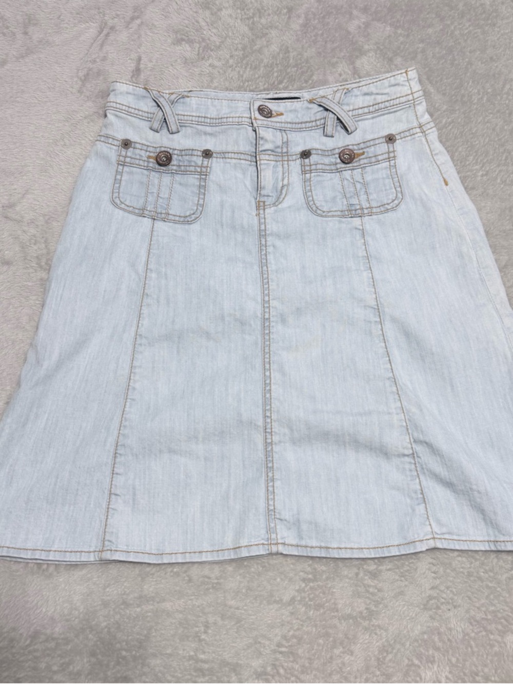 Banana Republic Women Denim Skirt Size 0 Stretch